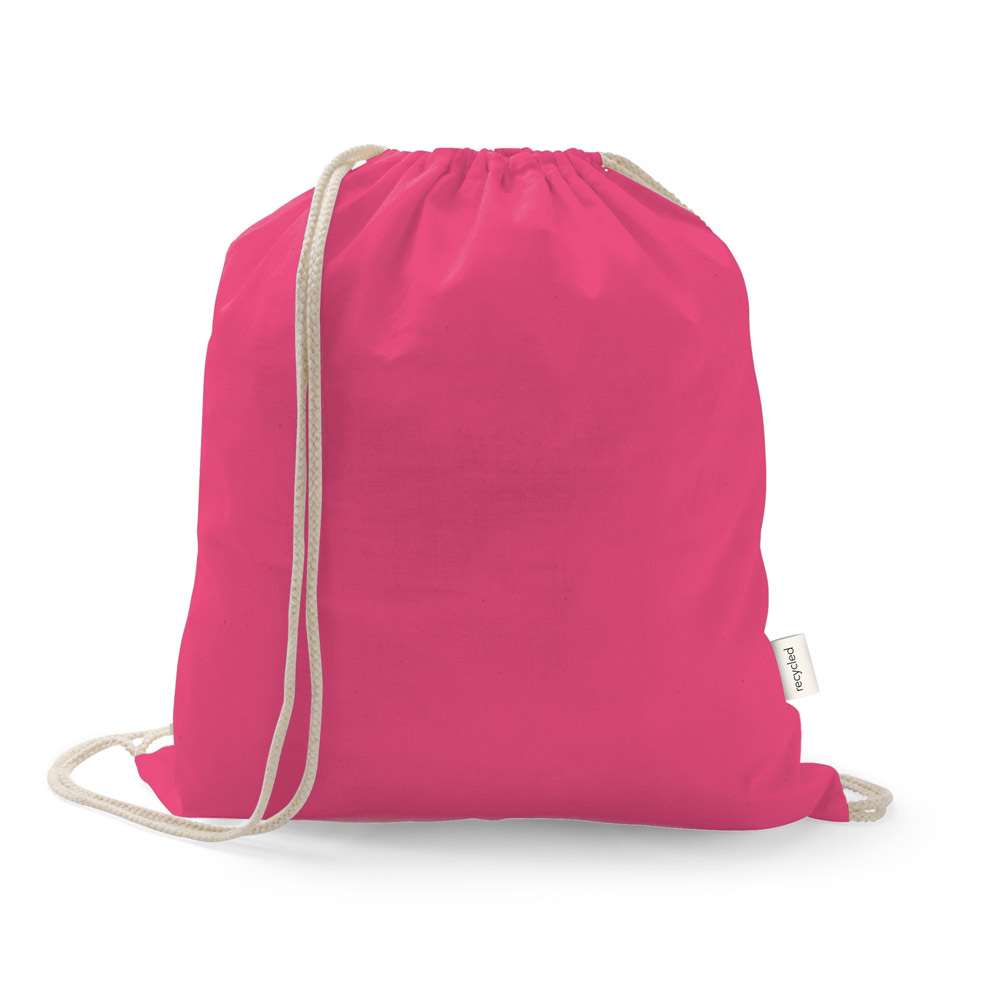 Sacola tipo mochila em 70% algodão reciclado e 30% poliéster reciclado (150 g/m²) sem tingimento - Istanbul