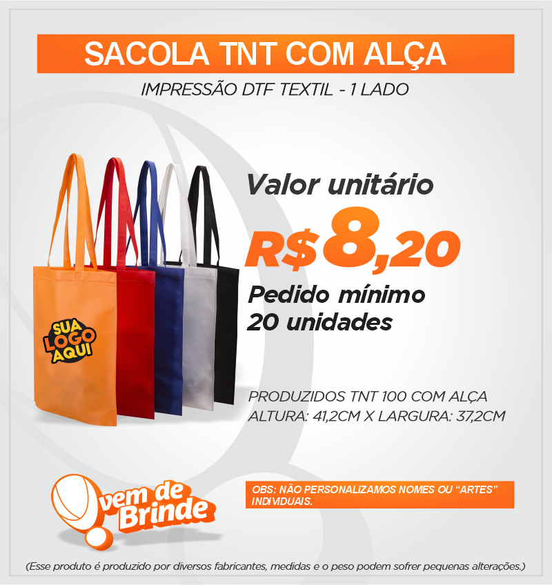 Sacola TNT com Alça
