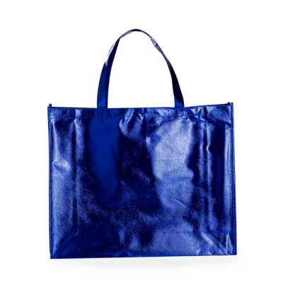 Sacola TNT Metalizada Azul