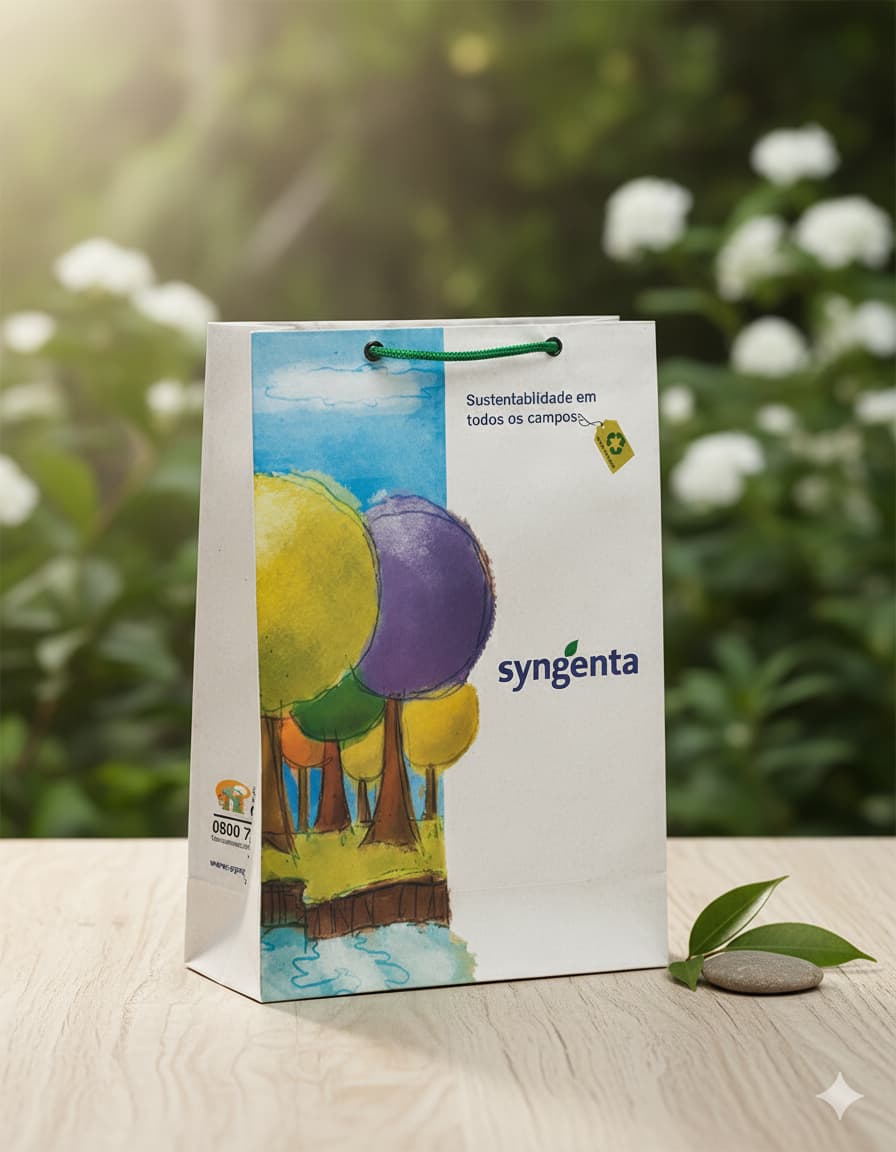 Sacolas de Papel Reciclado Personalizadas