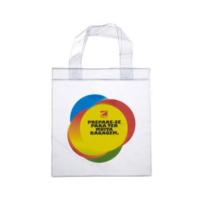 Sacolas Promocionais em Pvc 0 20mm Com Impressao da Logomarca em Silkscreen Nas Medidas de 35 x 40c
