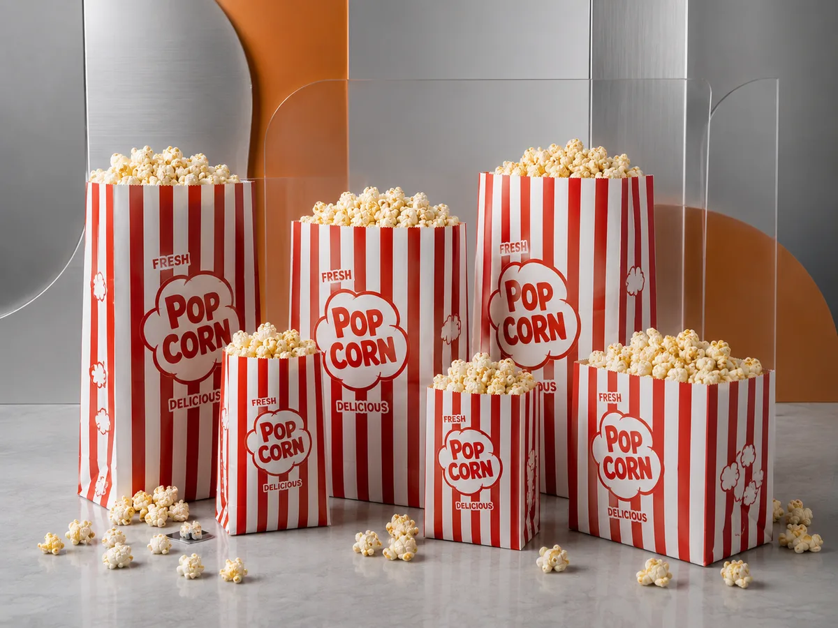 Sacos de Papel para Pipoca e Cinema