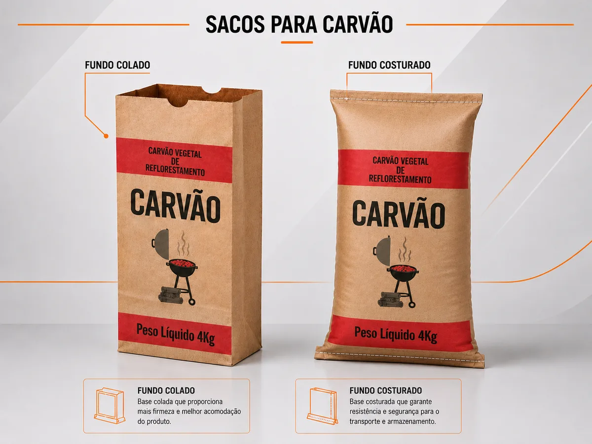 Sacos Kraft para Carvão