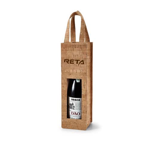 SC 0212 - Sacola porta vinho personalizado de cortiça