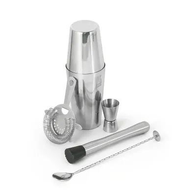Set de Coquetel Com 6 Pecas em Aco Inox
