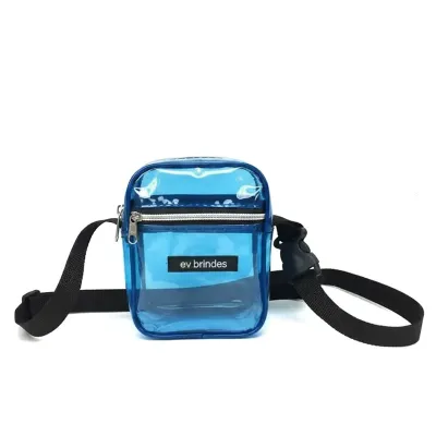 Shoulder Bag Minas em PVC Azul