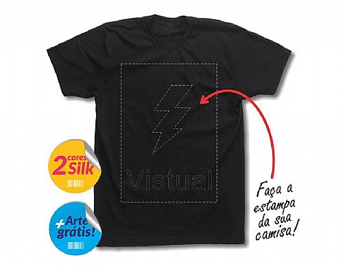 Camiseta silkada em 2 cores Personalizada — foto 2