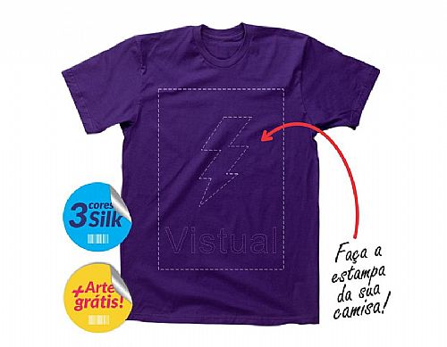 Camiseta com silk em 3 cores personalizada — foto 2