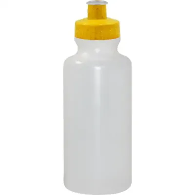 Squeeze 550ml Tampa Fibra Madeira Amarelo