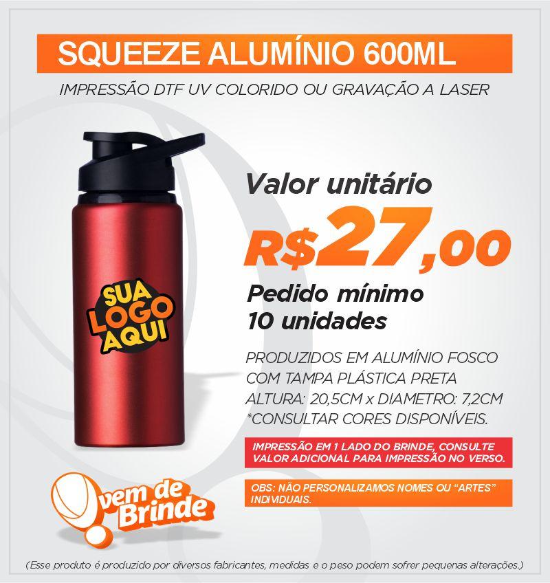 Squeeze Aluminio 600ML