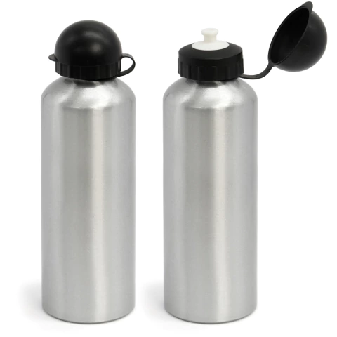 Squeeze de Alumínio Prata Tampa Bolinha para Sublimação - 750ml