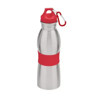 Squeeze de Inox Com Detalhe Emborrachado
