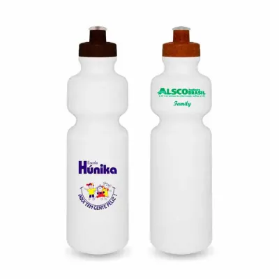 Squeeze Ecologico Fibra de Coco ou Madeira e Corpo Branco 750ml