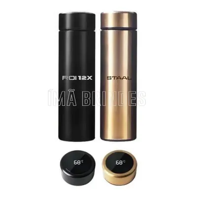 Squeeze em aço inox com tela LED (2 cores)