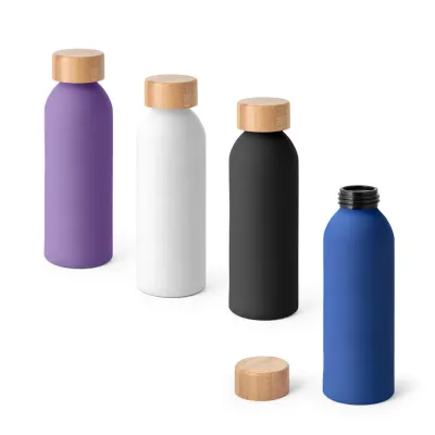 Squeeze em Aluminio Com Acabamento Emborrachado 550 ml
