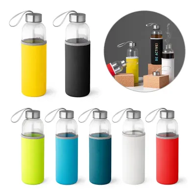 Squeeze em Vidro e Tampa em Inox 520ml