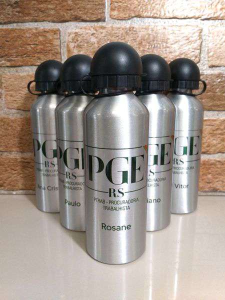 Squeeze Personalizado Alumínio Garrafinha Squeezes Personalizadas 600ml 1un