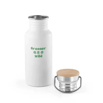 Squeeze Personalizado Com Tampa de Bambu