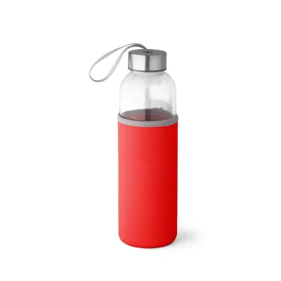 Squeeze Vidro 520ml Com Tampa Inox e Luva