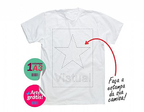 Camisa Branca com estampa personalizada — foto 2