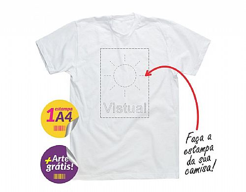 Camisa Branca estampada Personalizada — foto 2