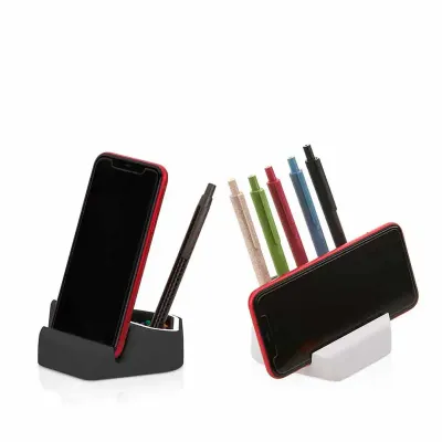 Suporte Para Celular Com Porta Lapis e Clipes