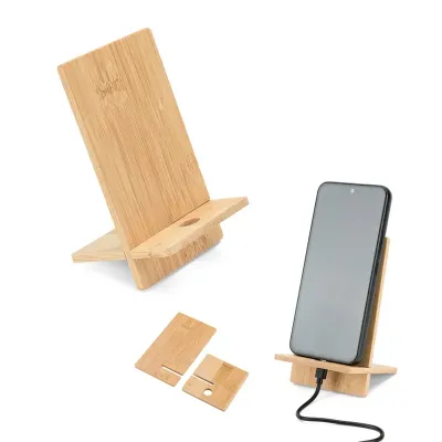 Suporte Para Celular em Bambu Desmontavel