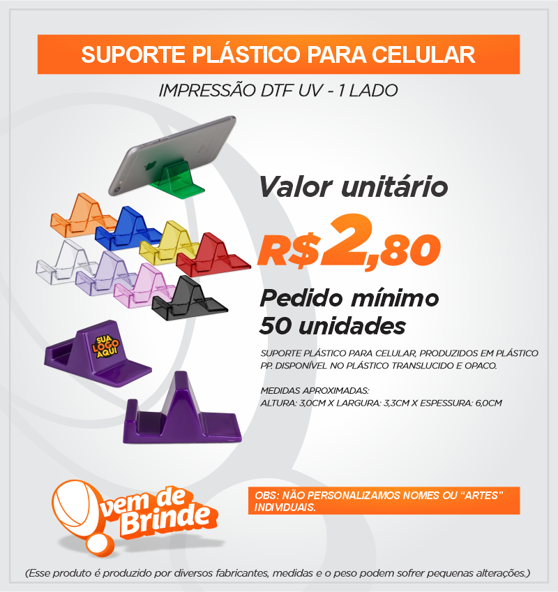 Suporte Plástico para Celular