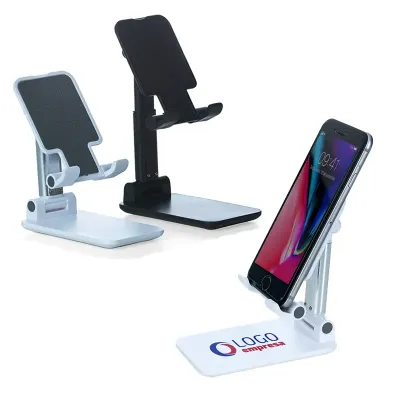 Suporte Retrátil para Celular e Tablet: Branco e Preto
