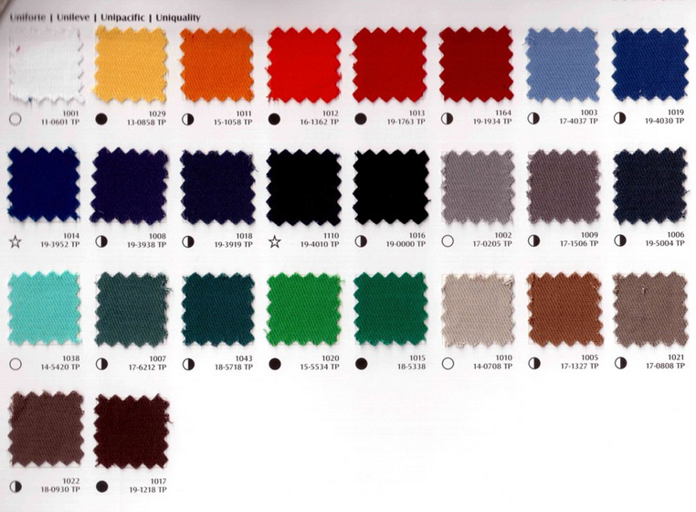 Tabela de Cores. Torres Uniformes