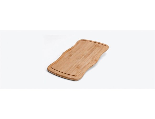 Tábua Para Churrasco Em Bambu 37Cm Arredondada