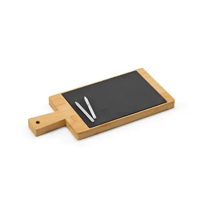 Tabua Quadro Com Ardosia em Bambu e 2 Gizes