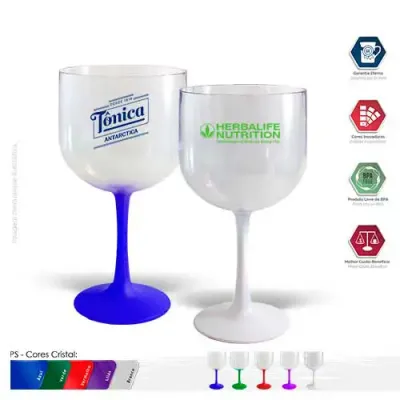 Taca Gin 600ml Bicolor Degrade Fosca