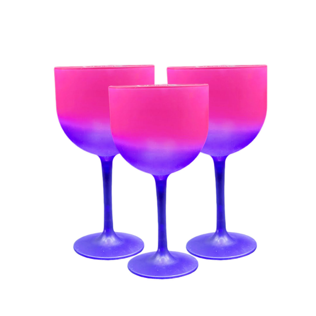 Taça Gin Bicolor em Acrílico para Transfer - 580ml