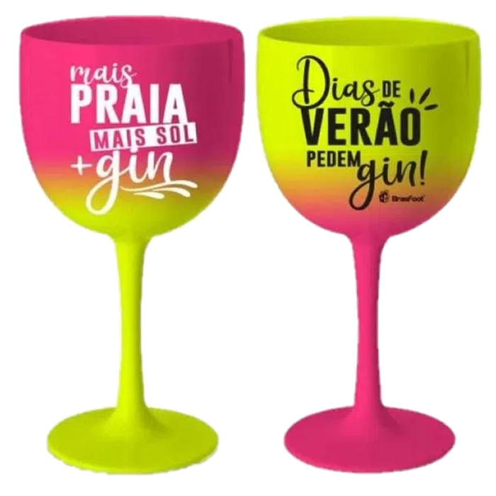 Taça Gin Degradê Bicolor Personalizada