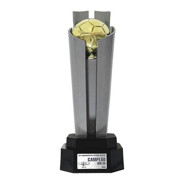 Taça grande formato ouro e prata
