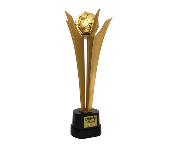 Taça grande formato tom ouro
