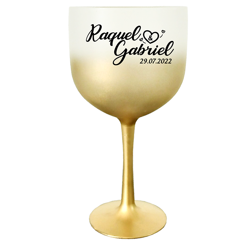 Taça translúcida para Gin Serigrafia