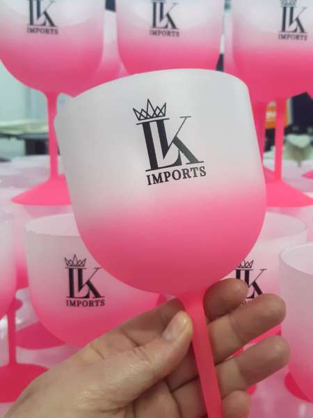 Taças de gin personalizadas degrade 18 Anos Aniversários Casamentos Festas Baladas 100un R$8,40un