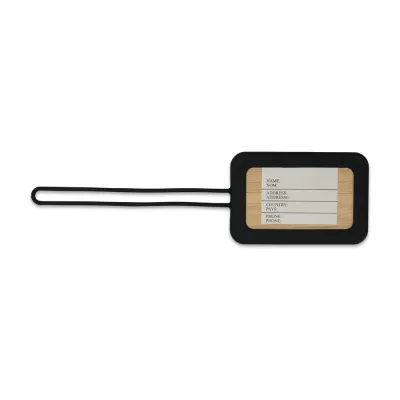 Tag de Bagagem em Bambu e Silicone
