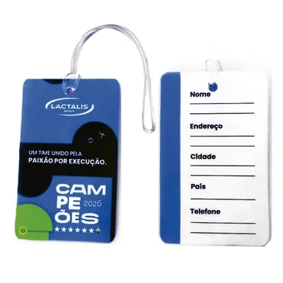 Tag de mala azul personalizado