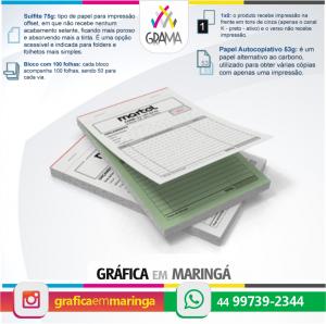 Talões Numerados 2 vias Autocopiativos 20x30cm 20 x 30 cm Papel Copiativo 53g