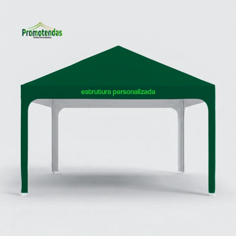 Tenda Estruturada 5,00x5,00 Personalizada | Cobertura Robusta para Eventos de Longa Duração