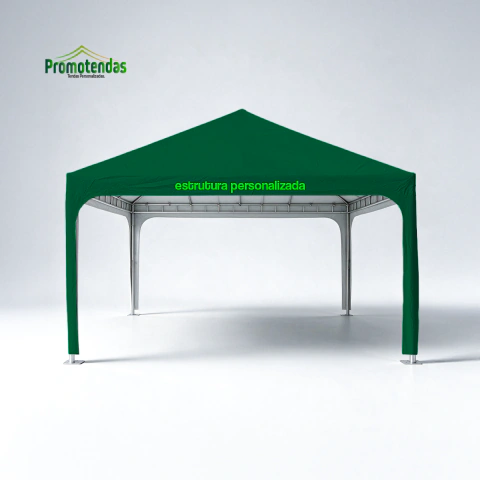 Tenda Estruturada 6,00x6,00 Personalizada | Estrutura Profissional para Eventos de Longa Duração