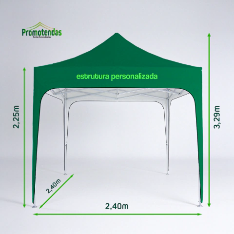 Tenda Sanfonada - 2,40x2,40Tenda Sanfonada 2,40x2,40 Personalizada | Estrutura Profissional para Feiras, Eventos e Ações Promocionais