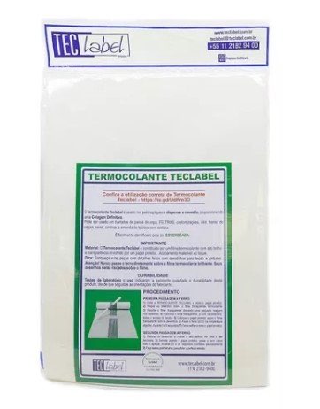 Termocolante A4 - Pacote c/ 12 folhas