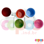 Caneca de Café Colorido Interno Personalizado — foto 2