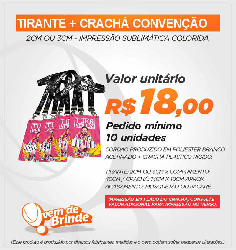 Tirante + Crachá Convenção
