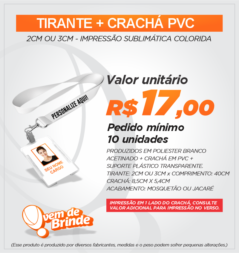 Tirante + Crachá PVC