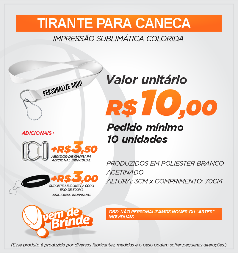 Tirante para Caneca